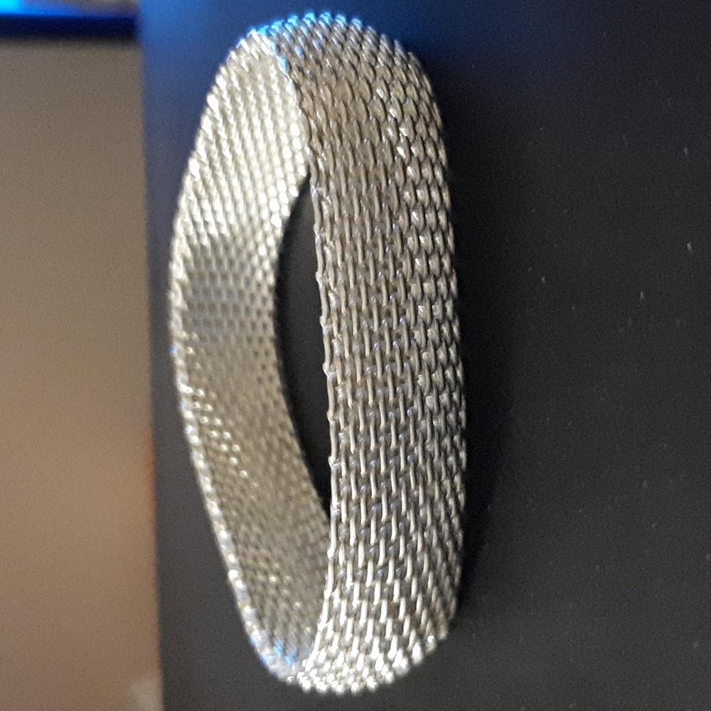 mesh silver bracelet